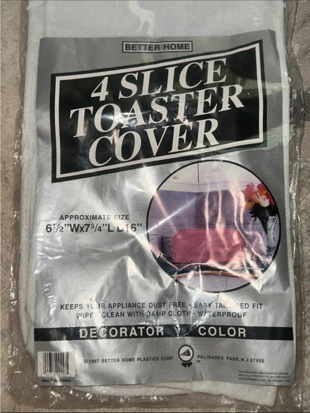 Better Home White 4-Slice Toaster Cover
